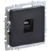 BRITE Розетка компьютерная RJ45 кат.6 РК11-БрЧ черный IEK