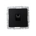 BRITE Розетка компьютерная RJ45 кат.6 РК11-БрЧ черный IEK