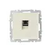 BRITE Розетка компьютерная RJ45 кат.6 РК11-БрКр бежевый IEK