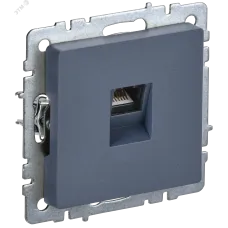 BRITE Розетка компьютерная RJ45 кат.6 РК11-БрМ маренго IEK