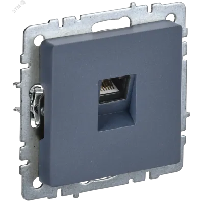 BRITE Розетка компьютерная RJ45 кат.6 РК11-БрМ маренго IEK