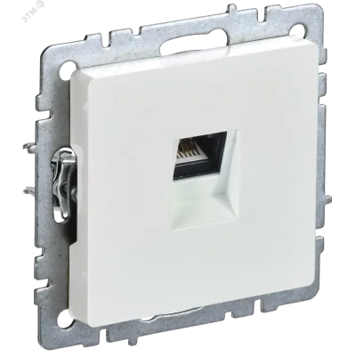 BRITE Розетка компьютерная RJ45 кат.6 РК11-БрЖ жемчуг IEK