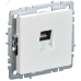 BRITE Розетка компьютерная RJ45 кат.6 РК11-БрЖ жемчуг IEK