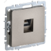 BRITE Розетка компьютерная RJ45 кат.6 РК11-БрШ шампань IEK