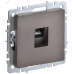 BRITE Розетка компьютерная RJ45 кат.6 РК11-БрТБ темная бронза IEK