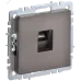 BRITE Розетка компьютерная RJ45 кат.6 РК11-БрТБ темная бронза IEK