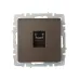 BRITE Розетка компьютерная RJ45 кат.6 РК11-БрТБ темная бронза IEK