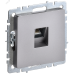 BRITE Розетка компьютерная RJ45 кат.6 РК11-БрС сталь IEK