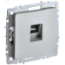BRITE Розетка компьютерная RJ45 кат.6 РК11-БрА алюминий IEK