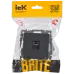 BRITE Розетка компьютерная RJ45 кат.6 РК11-БрГ графит IEK
