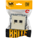 BRITE Розетка компьютерная двойная RJ45 кат.5E РК10-2-БрКр бежевый