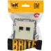 BRITE Розетка компьютерная двойная RJ45 кат.5E РК10-2-БрКр бежевый