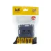 BRITE Розетка компьютерная двойная RJ45 кат.5E РК10-2-БрМ маренго