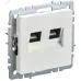 BRITE Розетка компьютерная двойная кат.5E RJ45 РК10-2-БрЖ жемчуг BRITE Розетка компьютерная двойная кат.5E RJ45 РК10-2-БрЖ жемчуг