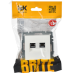 BRITE Розетка компьютерная двойная RJ45 кат.6 РК11-2-БрЖ жемчуг IEK