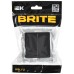 BRITE Выключатель 2-клавишный перекрестный 10А ВС10-2-3-БрЧ черный IEK