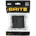 BRITE Выключатель 2-клавишный перекрестный 10А ВС10-2-3-БрЧ черный IEK