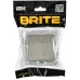 BRITE Выключатель 2-клавишный перекрестный 10А ВС10-2-3-БрШ шампань IEK