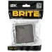 BRITE Выключатель 2-клавишный перекрестный 10А ВС10-2-3-БрТБ темная бронза IEK