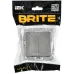 BRITE Выключатель 2-клавишный перекрестный 10А ВС10-2-3-БрС сталь IEK