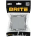 BRITE Выключатель 2-клавишный перекрестный 10А ВС10-2-3-БрА алюминий IEK