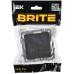 BRITE Выключатель 2-клавишный перекрестный 10А ВС10-2-3-БрГ графит IEK