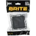 BRITE Выключатель 2-клавишный перекрестный 10А ВС10-2-3-БрГ графит IEK