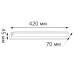 Настенный светодиодный светильник Gauss Venera BR001 7W 500lm 200-240V 420mm LED 1/20