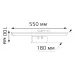 Настенный светодиодный светильник Gauss Medea BR023 12W 770lm 200-240V 550mm LED 1/20