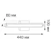 Настенный светодиодный светильник Gauss Safo BR041 12W 730lm 200-240V 400mm LED 1/20
