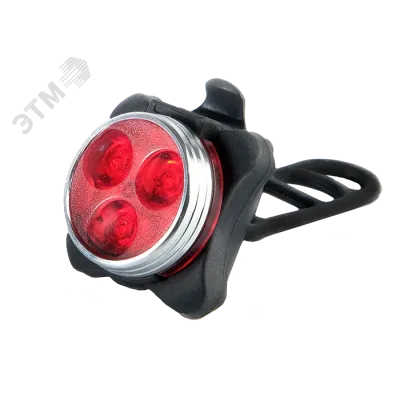 Фонарь вело ФАЗА BR3-L03 задн., 3 SMD, аккум., USB