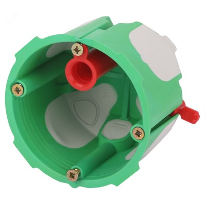 Коробка установочная KUU-68-55-unibox двухкомпонентная универсальная зеленая 68х55мм UniBox саморезы IP30