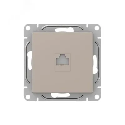 Механизм розетки RJ45 (cat6), кремовый Эпика EKF