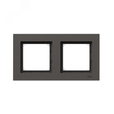 Рамка 2-местная IP44  мокко.  пластик Эпика EKF