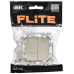 FLITE Выключатель 2-клавишный 10А ВС12-1-0-ФлШ шампань IEK