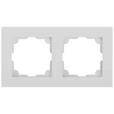 Рамка для розеток и выключателей Intro Accent 6-502-01 на 2 поста, СУ, белый