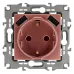 12-4109-14 ЭРА Розетка 2P+E 16A-250В, штор. с 2xUSB 5В-3А, Эра12, медь (10/100/2000)