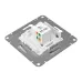 Эпика Механизм розетки RJ45 (cat5) белый EKF