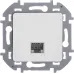 Розетка компьютерная RJ45 категория 6 UTP белый INSPIRIA