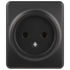 Розетка Эксперт 11-2201-05 2P IP20 16A-250В ОУ антрацит
