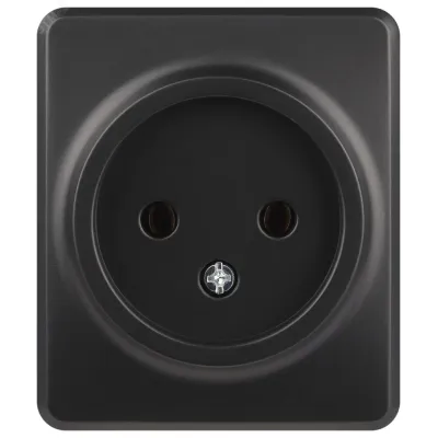 Розетка Эксперт 11-2201-05 2P IP20 16A-250В ОУ антрацит