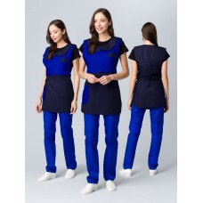 Фартук-сарафан Монро (тк.ТиСи), т.синий/васильковый