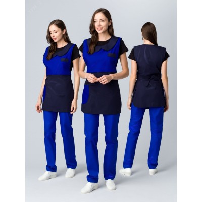 Фартук-сарафан Монро (тк.ТиСи), т.синий/васильковый
