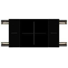 Коннектор прямой для тонкого магнитного трекового шинопровода черный TRM-S5-SC BK