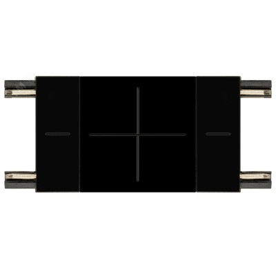 Коннектор прямой для тонкого магнитного трекового шинопровода черный TRM-S5-SC BK