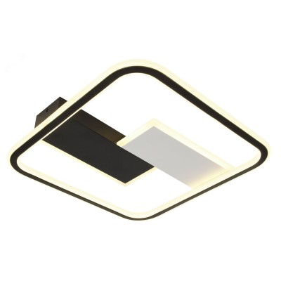 Светильник потолочный светодиодный ЭРА Модерн Henri CLL-1-104-RC BK с ДУ 104W 3000-6500К черный