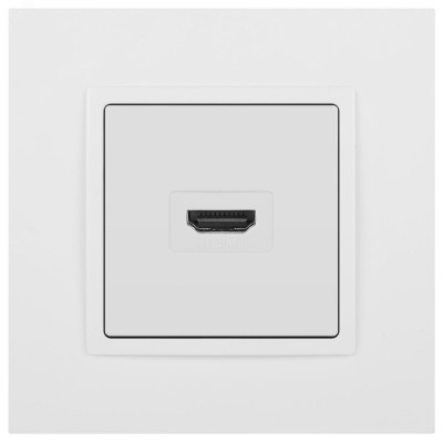 Розетка ЭРА Elegance 14-3114-01М HDMI, белый матовый