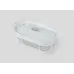 Светильник ЭРА НБП 04-60-002 Акватермо алюминий/стекло решетка IP54 E27 max 60Вт 212х105 овал белый