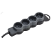 STANDARD Удлинитель У04 4 места 2P+PE 3м 3х1,5мм2 16А черный IEK