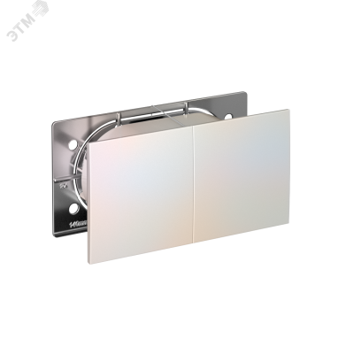 Розетка ATLASDESIGN двойная с заземлением со шторками сдвижная крышка 16А в сборе жемчуг